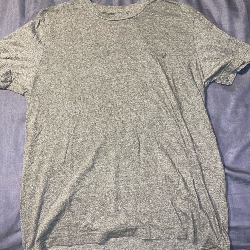 Gray true religion shirt size large